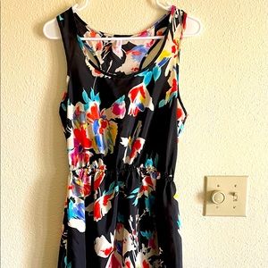 Xhilaration dress, size medium color black with a print of flowers